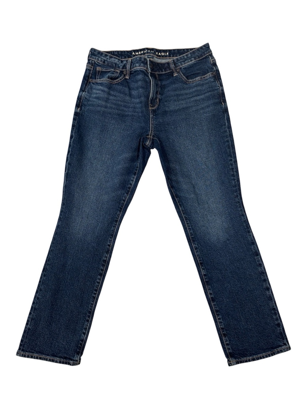 American Eagle Jeans Indigo Skinny Dark Denim, Size 10, 10S, Short, 31x28